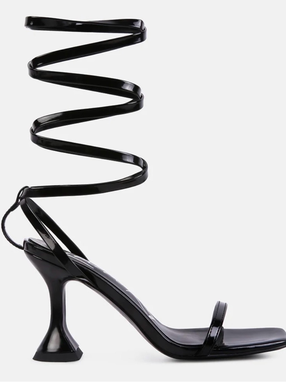 London Rag Strappy Tie-Up Heel Sandals in Black